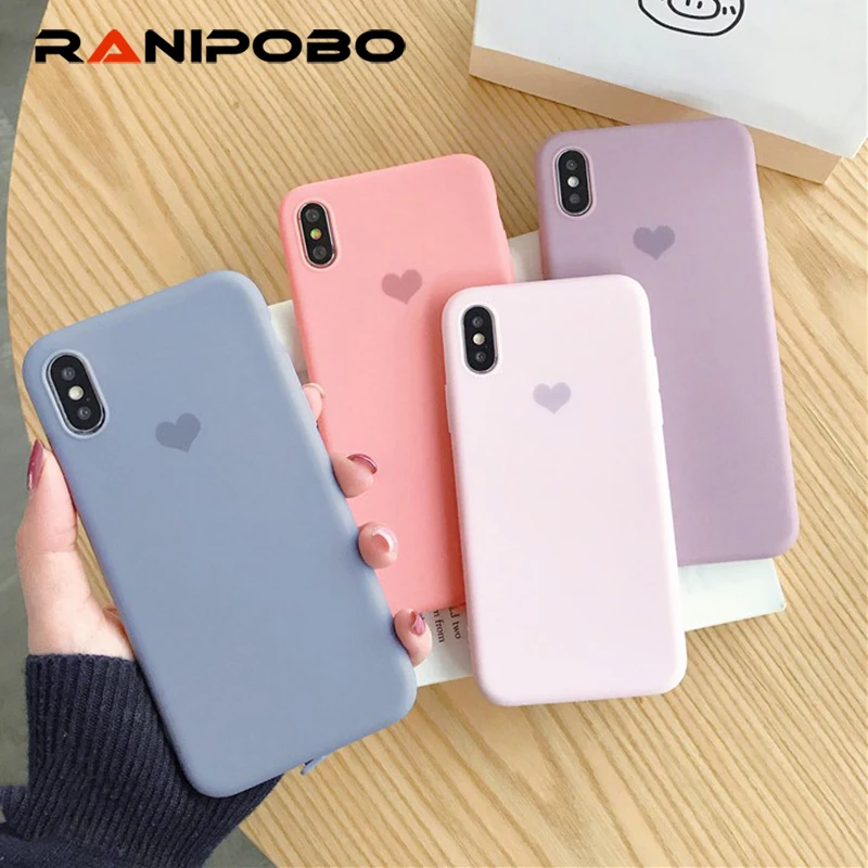 love Heart Phone Cases For iPhone XS Max XR XS X 6 6S 7 8 Plus Soft TPU Full Body Candy Color Plain Phone Back Cover Coque Gifts
love Heart Phone Cases For iPhone XS Max XR XS X 6 6S 7 8 Plus Soft TPU Full Body Candy Color Plain Phone Back Cover Coque Gifts