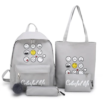4Pcs/set Woman Nylon Backpacks College Schoolbag For Teenagers Girls Student Book Bag Satchel Bolsas Mochilas Sac A Dos 2019
4Pcs/set Woman Nylon Backpacks College Schoolbag For Teenagers Girls Student Book Bag Satchel Bolsas Mochilas Sac A Dos 2019