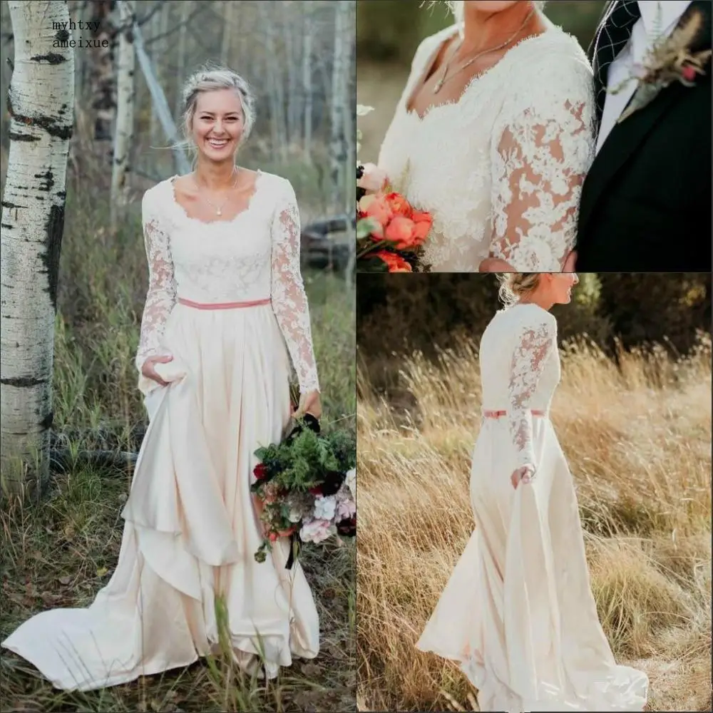 Long Sleeve Cheap Lace Wedding Dresses Bohemian Plus Size Beach Boho Garden Country 2020 Vestido De Novia Formal Bridal Gowns
Long Sleeve Cheap Lace Wedding Dresses Bohemian Plus Size Beach Boho Garden Country 2020 Vestido De Novia Formal Bridal Gowns