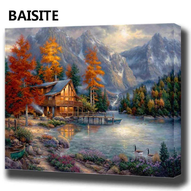 BAISITE DIY Framed Oil Painting By Numbers Animal Pictures Canvas Painting For Living Room Wall Art Home Decor
BAISITE DIY Framed Oil Painting By Numbers Animal Pictures Canvas Painting For Living Room Wall Art Home Decor