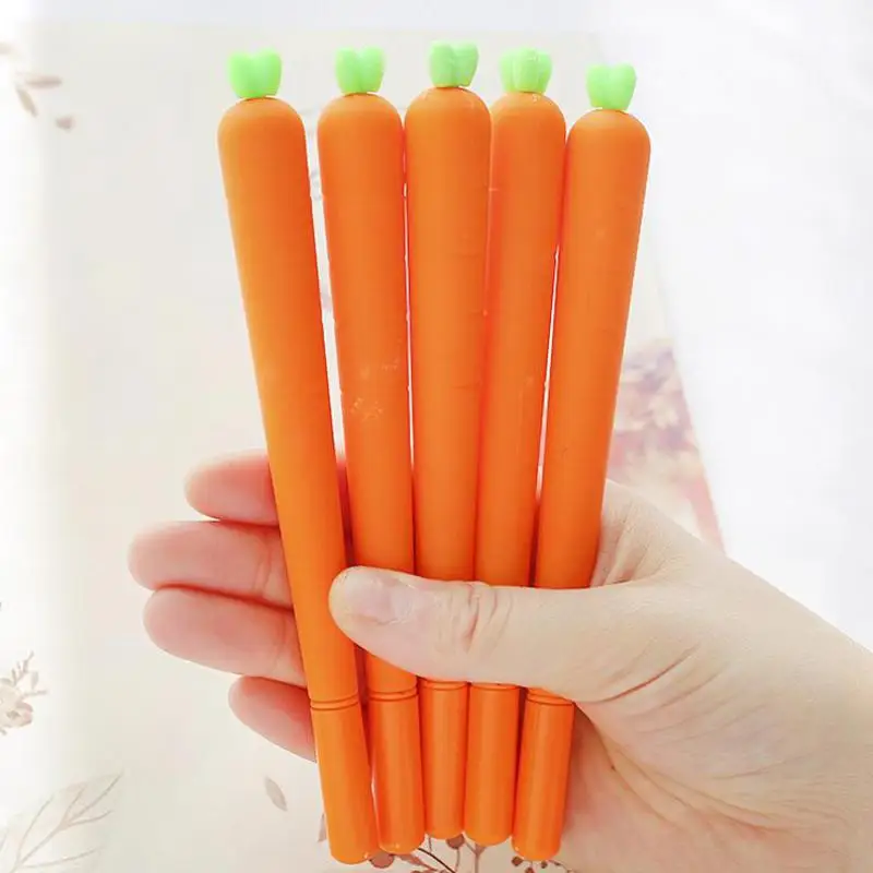 Jonvon Satone 2pcs/4pcs/5pcs Neutral pen Cute Cartoon Lifelike CarrotBlack Ink 0.38mm Student Gel Pen Stationery School Supplies
Jonvon Satone 2pcs/4pcs/5pcs Neutral pen Cute Cartoon Lifelike CarrotBlack Ink 0.38mm Student Gel Pen Stationery School Supplies
