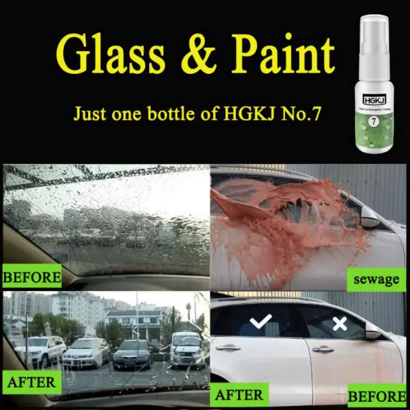 Full Car Hydrophobic Coating Windshield Paint Waterproof Rainproof Protect Coating Glass Paint Spray Rainproof Agent AUTO
Full Car Hydrophobic Coating Windshield Paint Waterproof Rainproof Protect Coating Glass Paint Spray Rainproof Agent AUTO