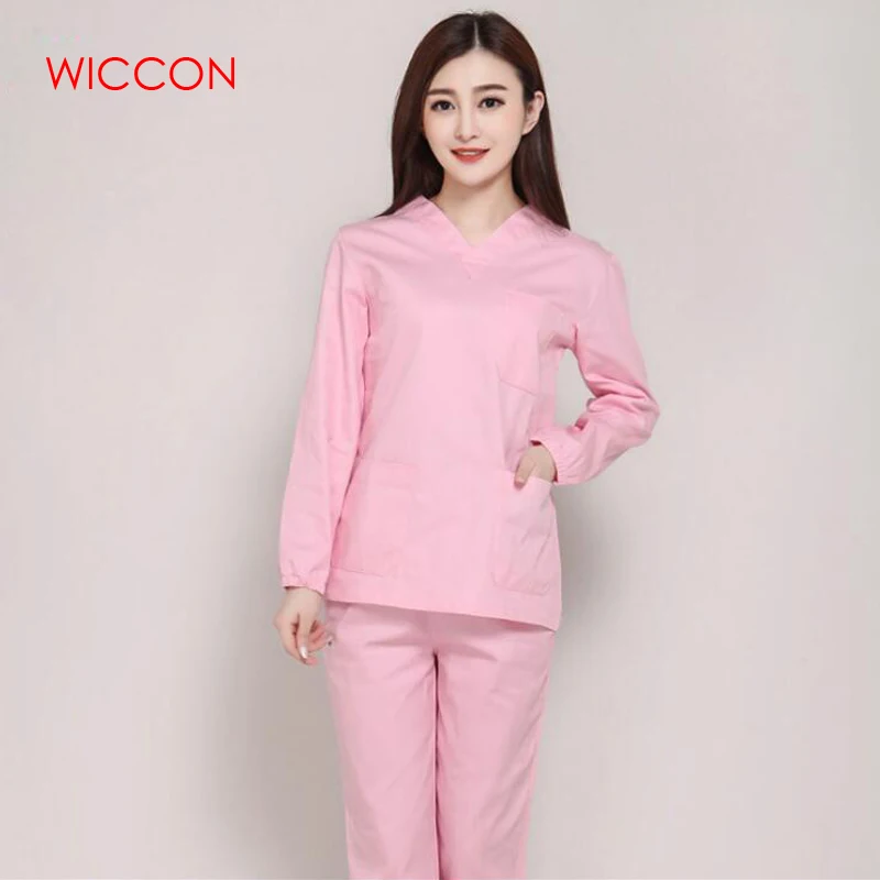 Long Sleeves Uniformes Hospital Women Medical Clothing Nursing Scrubs Clothes Set Dental Clinic Nurse Surgical Suit
Long Sleeves Uniformes Hospital Women Medical Clothing Nursing Scrubs Clothes Set Dental Clinic Nurse Surgical Suit