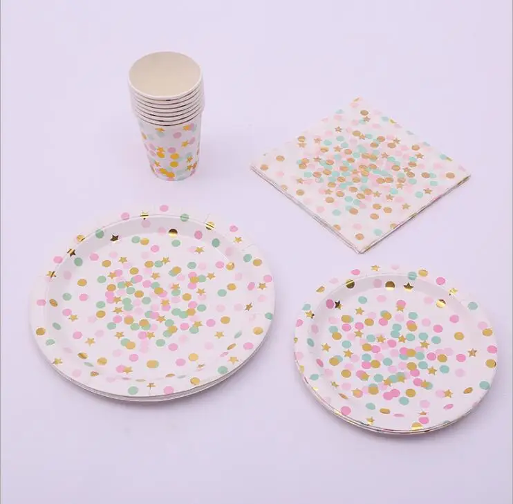 Serves 10 baby shower pink dot theme disposable party tableware dinnerware set party supplies set including paper plates cups
Serves 10 baby shower pink dot theme disposable party tableware dinnerware set party supplies set including paper plates cups