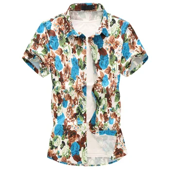 2019 Summer Men's Casual Hawaiian Flower Shirt Fashion Pattern Short Sleeve Male Clothing Trend Beach Shirt Large Size M-7XL
2019 Summer Men's Casual Hawaiian Flower Shirt Fashion Pattern Short Sleeve Male Clothing Trend Beach Shirt Large Size M-7XL