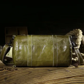Real Genuine Leather Women Cross Body Shoulder Bag Multi-Capacity High Quality Vintage Cowhide Barrel-Shaped Messenger Bags
Real Genuine Leather Women Cross Body Shoulder Bag Multi-Capacity High Quality Vintage Cowhide Barrel-Shaped Messenger Bags