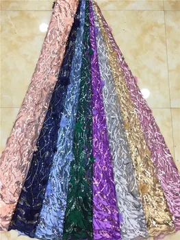 2019 Latest African Net Lace Fabric, High Quality 3d Sequins Nigerian Wedding Lace Fabrics 5Yards Sequins French Tulle lace
2019 Latest African Net Lace Fabric, High Quality 3d Sequins Nigerian Wedding Lace Fabrics 5Yards Sequins French Tulle lace
