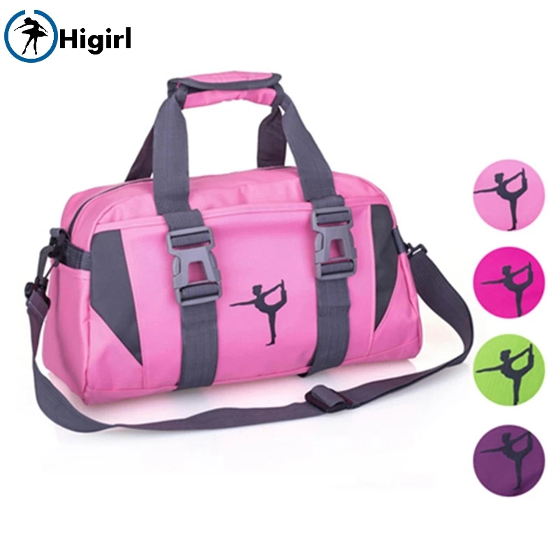 Фото Женская фиолетовая Спортивная Танцевальная сумка для йоги розовая фитнеса