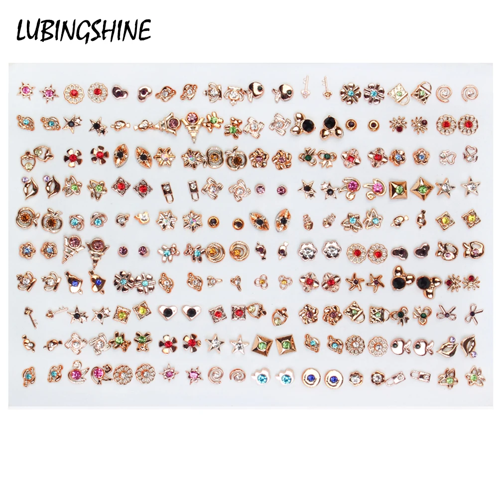 36~100pairs Mixed Style Rhinestone Small Stud Earrings Sets Acrylic Heart Flower Crown Earring For Women Children Jewelry Gifts
36~100pairs Mixed Style Rhinestone Small Stud Earrings Sets Acrylic Heart Flower Crown Earring For Women Children Jewelry Gifts