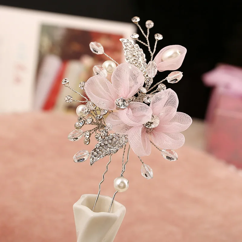 New Pink Lace Flowers Bride Hair Barrette Crystal Pearl Hair Pins Elegant Handmade Headpiece Bridesmaid Bridal Veil Hair Jewelry
New Pink Lace Flowers Bride Hair Barrette Crystal Pearl Hair Pins Elegant Handmade Headpiece Bridesmaid Bridal Veil Hair Jewelry