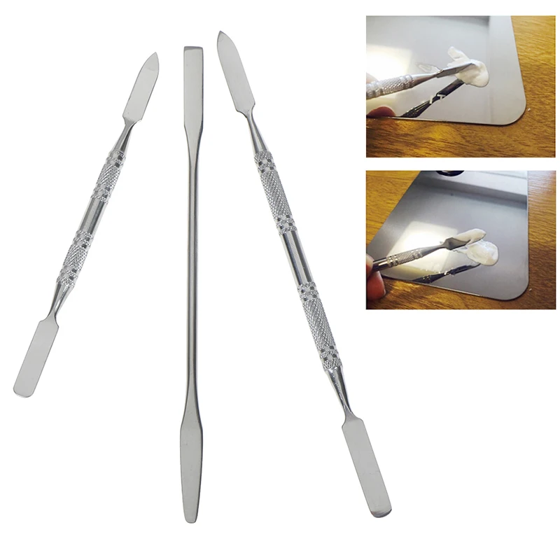 1pcs Stainless Steel Makeup Tool Mixing Spatula Manicure Dental Rod Nail Spatula Make up Stick Good Quality
1pcs Stainless Steel Makeup Tool Mixing Spatula Manicure Dental Rod Nail Spatula Make up Stick Good Quality