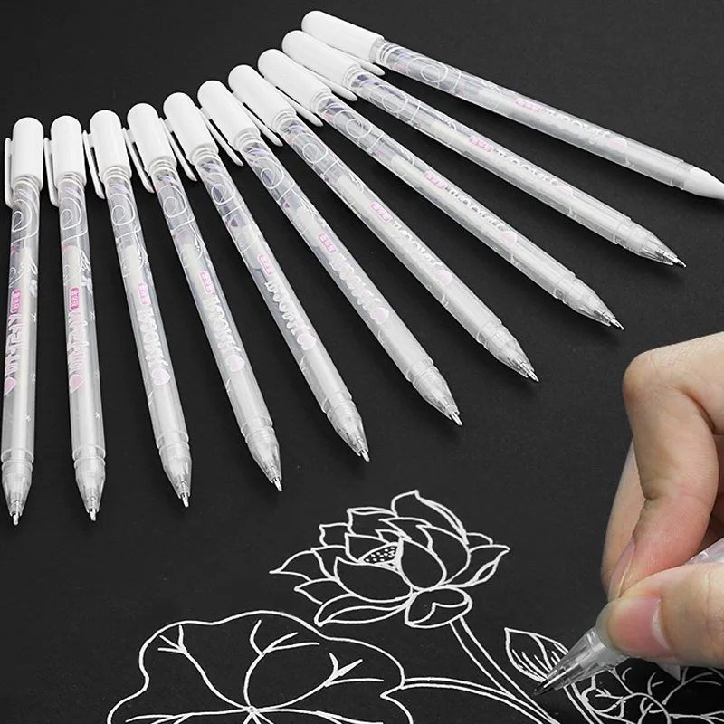 DIY Handmade Album Gel Pen High Light Color Gel Pen Black Paper Sketching Pens for Artists Drawing Design Art Supplies
DIY Handmade Album Gel Pen High Light Color Gel Pen Black Paper Sketching Pens for Artists Drawing Design Art Supplies