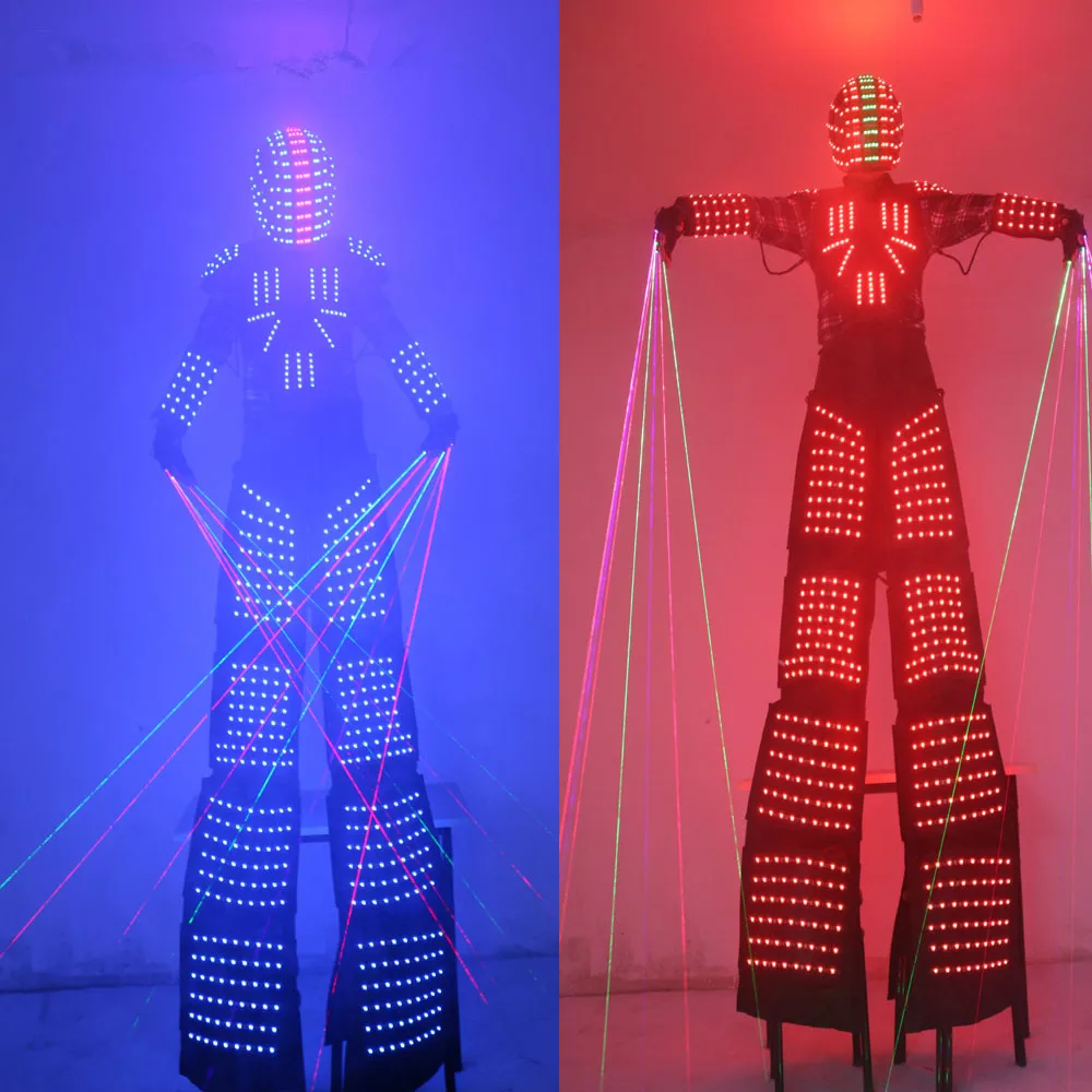 LED Costume Light suits Clothing LED Robot Suits David Robot Customized For Stilts Clothes Luminous Costumes
LED Costume Light suits Clothing LED Robot Suits David Robot Customized For Stilts Clothes Luminous Costumes