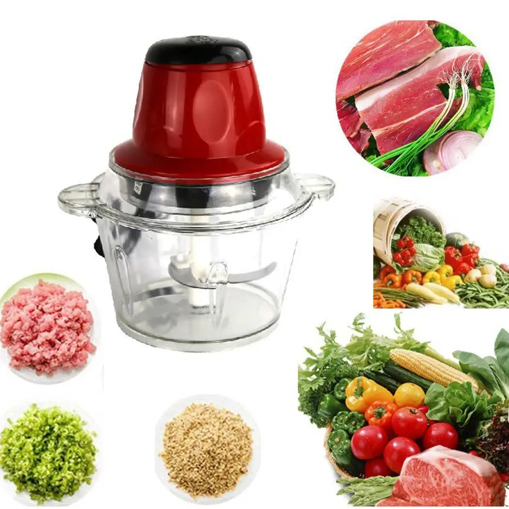 2L 300W Electric Food Chopper Meat 220V 50Hz Grinder Kitchen Appliances US Plug Fast Red Processor Machine
2L 300W Electric Food Chopper Meat 220V 50Hz Grinder Kitchen Appliances US Plug Fast Red Processor Machine
