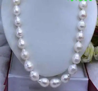 Free shipping hot sale Women Bridal Wedding Jewelry >> 18" REAL 10-13MM NATURAL SOUTH SEA GENUINE WHITE PEARL NECKLACE
Free shipping hot sale Women Bridal Wedding Jewelry >> 18" REAL 10-13MM NATURAL SOUTH SEA GENUINE WHITE PEARL NECKLACE