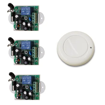 New Style 85V 110V 120V 220V 250V RF Remote Control Switch System 1X Transmitter + 3 X Receiver 1CH Relay Smart Home 315/433MHZ
New Style 85V 110V 120V 220V 250V RF Remote Control Switch System 1X Transmitter + 3 X Receiver 1CH Relay Smart Home 315/433MHZ