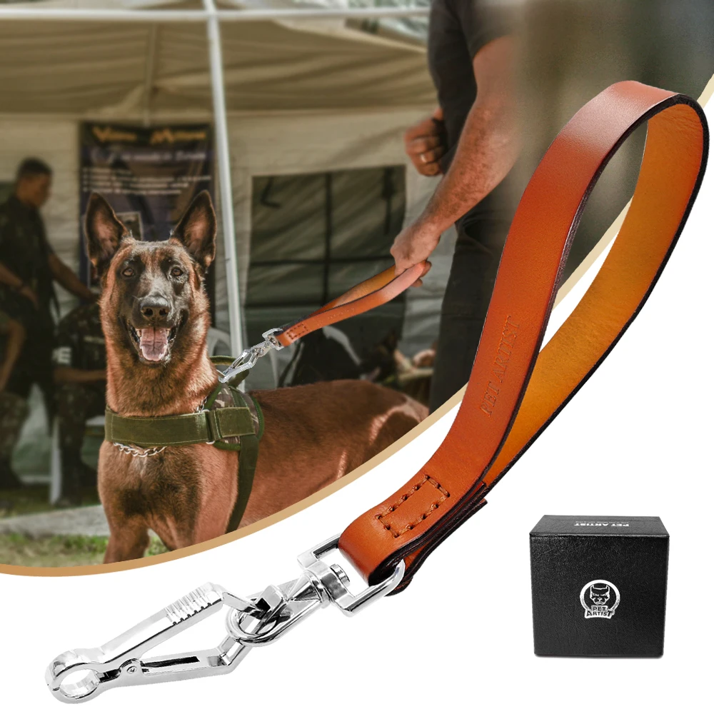 Quick Control Dog Leash Real Leather Dogs Walking Lead Rope Heavy Duty Pet Leashes For Small Large Dogs K9 Labrador
Quick Control Dog Leash Real Leather Dogs Walking Lead Rope Heavy Duty Pet Leashes For Small Large Dogs K9 Labrador