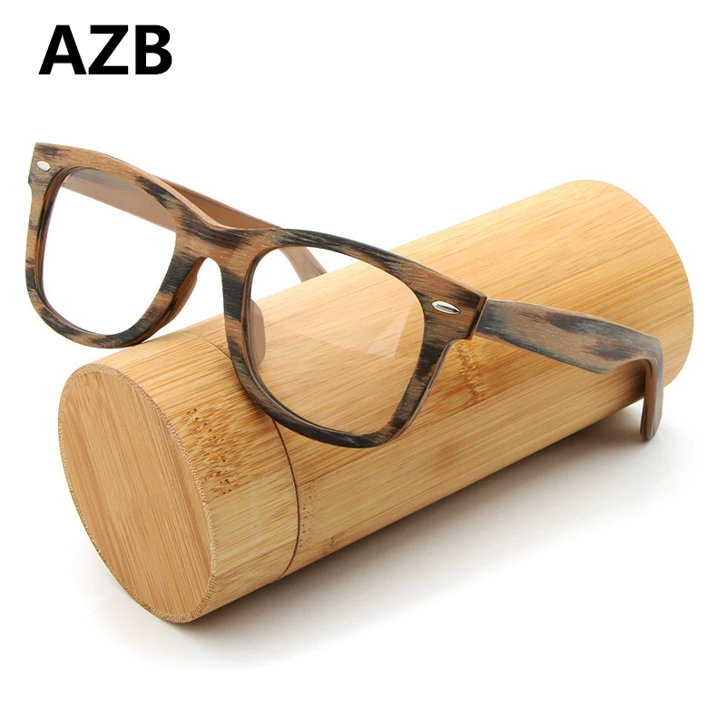 AZB Wood Square Glasses Frame Retro Eyeglasses with Clear Lens Wooden Prescription Optical Eyewear Frames Accessories
AZB Wood Square Glasses Frame Retro Eyeglasses with Clear Lens Wooden Prescription Optical Eyewear Frames Accessories