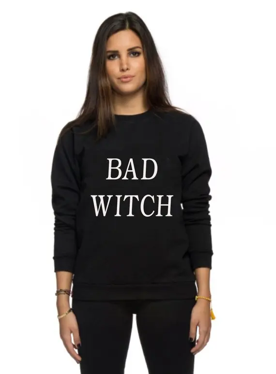 Sugarbaby Good Witch Bad Witch Halloween Witch Sweatshirt Tumblr Pullover Long Sleeve Fashion Tumblr Jumper Casual Tops
Sugarbaby Good Witch Bad Witch Halloween Witch Sweatshirt Tumblr Pullover Long Sleeve Fashion Tumblr Jumper Casual Tops