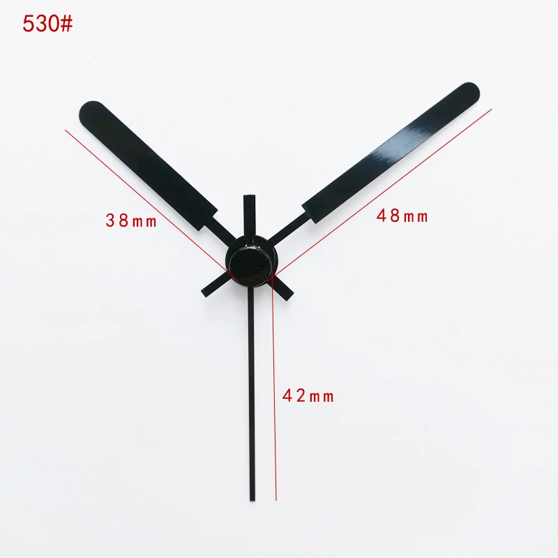 100sets S Shaft Clock Hand 530# Quartz Clock Accessory black short Hands Metal Aluminum Material High quality DIY Clock kits
100sets S Shaft Clock Hand 530# Quartz Clock Accessory black short Hands Metal Aluminum Material High quality DIY Clock kits