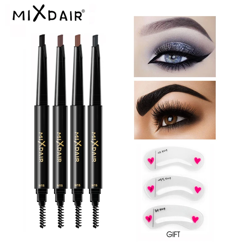 MIXDAIR Eyebrow Enhancer With Stencil Eyes Make Up Tools Cosmetics Natural Long Lasting Paint Waterproof Black Eyebrow Pencil
MIXDAIR Eyebrow Enhancer With Stencil Eyes Make Up Tools Cosmetics Natural Long Lasting Paint Waterproof Black Eyebrow Pencil
