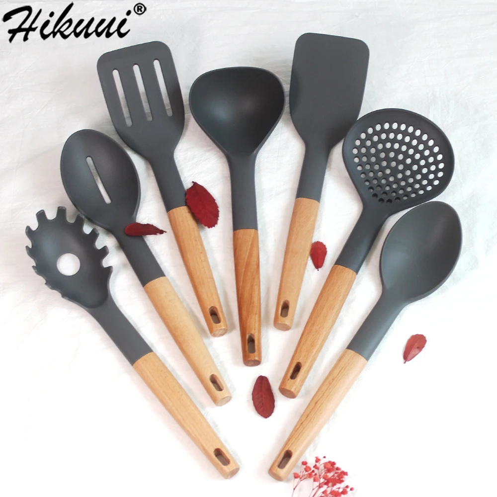 7pc Cooking Tools Nylon Utensils Set Wooden Handle Cookware Spoon Turner Ladle Noodle Spaghetti Spoon Kitchen Cooking Tools
7pc Cooking Tools Nylon Utensils Set Wooden Handle Cookware Spoon Turner Ladle Noodle Spaghetti Spoon Kitchen Cooking Tools