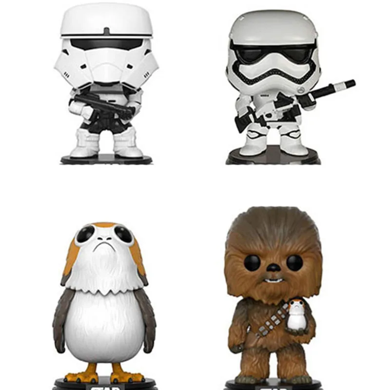 FUNKO POP Star Wars Trooper Stormtrooper Chewbabba Porg Vinyl Figurine Doll Action Figures Collection Model Figure Toys for Kids
FUNKO POP Star Wars Trooper Stormtrooper Chewbabba Porg Vinyl Figurine Doll Action Figures Collection Model Figure Toys for Kids