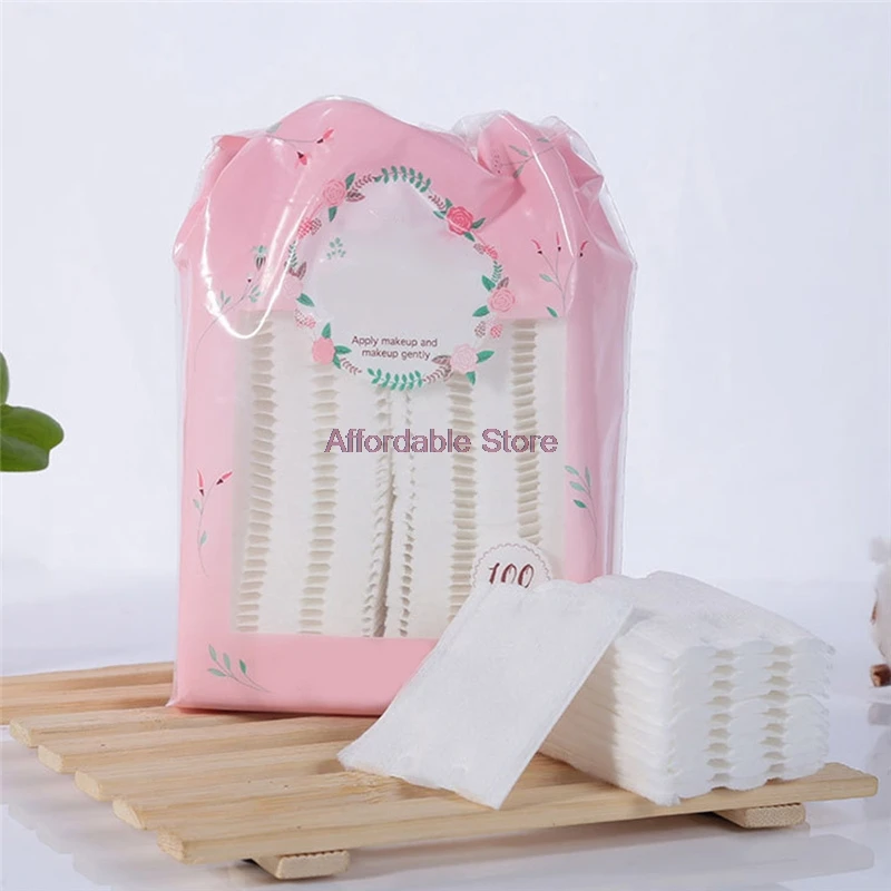 100Pcs Cosmetic Cotton Double-sided Sandwich Cotton Pads Cleansing Makeup Remover Cotton Portable Storage Drawstring Bag
100Pcs Cosmetic Cotton Double-sided Sandwich Cotton Pads Cleansing Makeup Remover Cotton Portable Storage Drawstring Bag