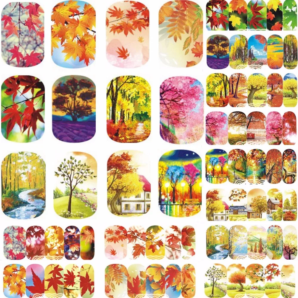 12 sheets WATER DECAL NAIL ART NAIL STICKER SLIDER TATTOO FULL COVER AUTUMN LEAF MAPLE A1201-1212
12 sheets WATER DECAL NAIL ART NAIL STICKER SLIDER TATTOO FULL COVER AUTUMN LEAF MAPLE A1201-1212