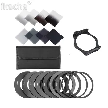Universal Gradual Neutral Density Gradual 8 Pcs ND2 4 8 16 Filter Kit + 9 Pcs Adapter Ring + Filter Holder For Cokin P Series
Universal Gradual Neutral Density Gradual 8 Pcs ND2 4 8 16 Filter Kit + 9 Pcs Adapter Ring + Filter Holder For Cokin P Series