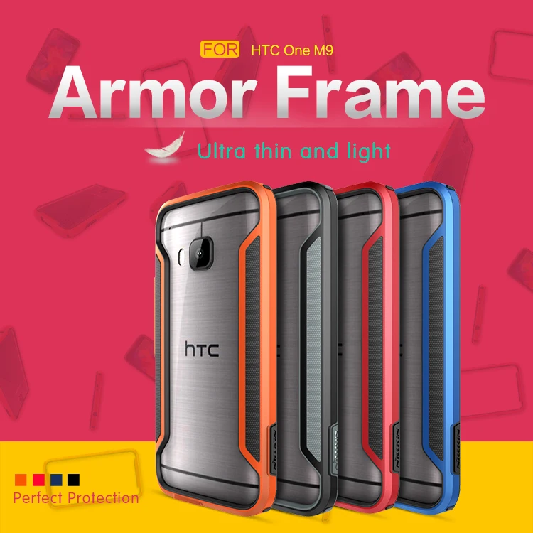 Nillkin Armor-Border Series Phone Case Cover For HTC One M9 Bumper Case Luxury Style Ultra-Thin +Retail Package
Nillkin Armor-Border Series Phone Case Cover For HTC One M9 Bumper Case Luxury Style Ultra-Thin +Retail Package