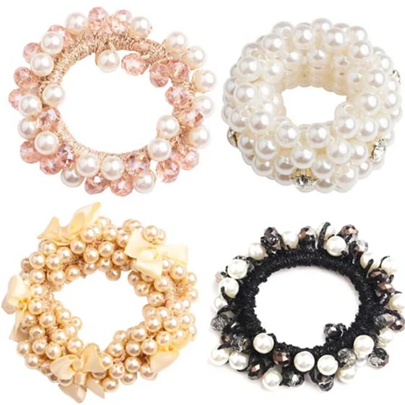 Korean Pearl Beaded Hair Ties Scrunchies Crystal Elastic Hairband Ponytail Holders Women Hair Rope Rubber Gum Hair Accessories
Korean Pearl Beaded Hair Ties Scrunchies Crystal Elastic Hairband Ponytail Holders Women Hair Rope Rubber Gum Hair Accessories