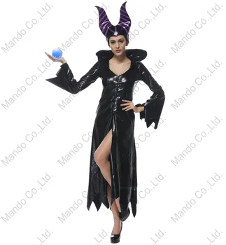 Girls Carnival Sexy Fancy dresses Women Maleficent Cosplay PU Dress halloween costume Black witch party clothing
Girls Carnival Sexy Fancy dresses Women Maleficent Cosplay PU Dress halloween costume Black witch party clothing