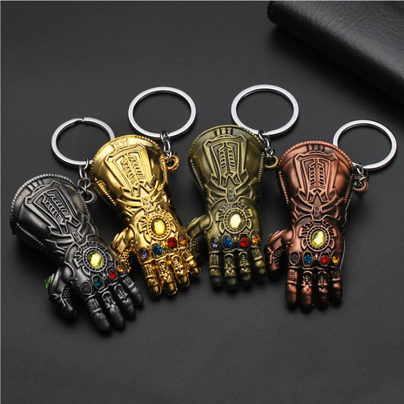 Аниме брелок Marvel Мстители Брелки Thanos оружие Бесконечность GauntletKeyring супергерой