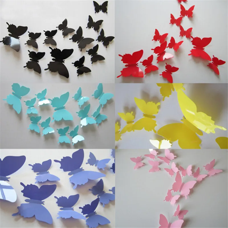 24Pcs/Lot 3D Butterfly Wall Sticker for Home Decor DIY Butterflies Fridge stickers Room Decoration Party Wedding Decor
24Pcs/Lot 3D Butterfly Wall Sticker for Home Decor DIY Butterflies Fridge stickers Room Decoration Party Wedding Decor
