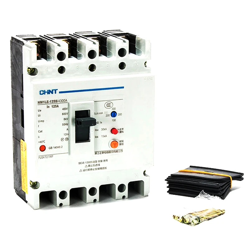 CHNT Molded Case Leakage Circuit Breaker NM1LE 3-Phase 4-Wire Leakage Protector 4P 63A-630A
CHNT Molded Case Leakage Circuit Breaker NM1LE 3-Phase 4-Wire Leakage Protector 4P 63A-630A