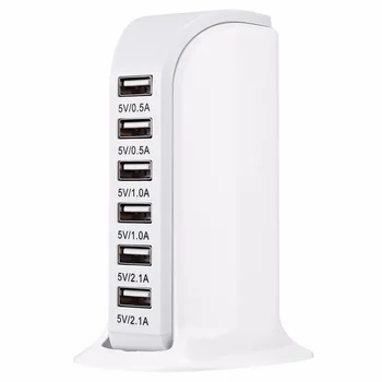 30W Multi 6 Port USB Charger 6A Rapid Charging Station Desktop Travel Hub Connectors Extension Socket Platooninsert
30W Multi 6 Port USB Charger 6A Rapid Charging Station Desktop Travel Hub Connectors Extension Socket Platooninsert