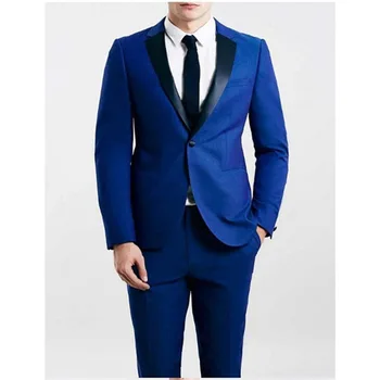 Custom Made Groomsmen Notch royal Black Lapel Groom Tuxedos Mens Suits wedding suits for men Man dress suit 2017 (Jacket+Pants)
Custom Made Groomsmen Notch royal Black Lapel Groom Tuxedos Mens Suits wedding suits for men Man dress suit 2017 (Jacket+Pants)