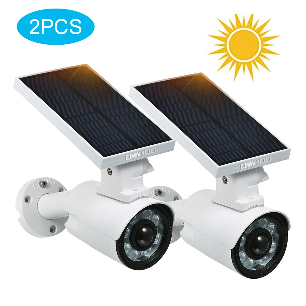 OWSOO Solar Lights Fake Camera Outdoor LED Solar Security Light with Motion Sensor IP66 Waterproof Adjustable Solar Motion Light
OWSOO Solar Lights Fake Camera Outdoor LED Solar Security Light with Motion Sensor IP66 Waterproof Adjustable Solar Motion Light