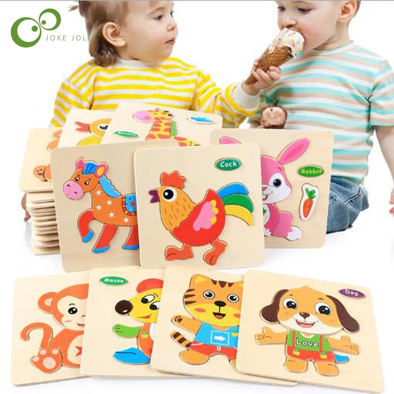1Pcs Baby Toys Wooden Puzzle Cute Cartoon Animal Intelligence Kids Educational Brain Teaser Children Jigsaw Gifts ZXH
1Pcs Baby Toys Wooden Puzzle Cute Cartoon Animal Intelligence Kids Educational Brain Teaser Children Jigsaw Gifts ZXH
