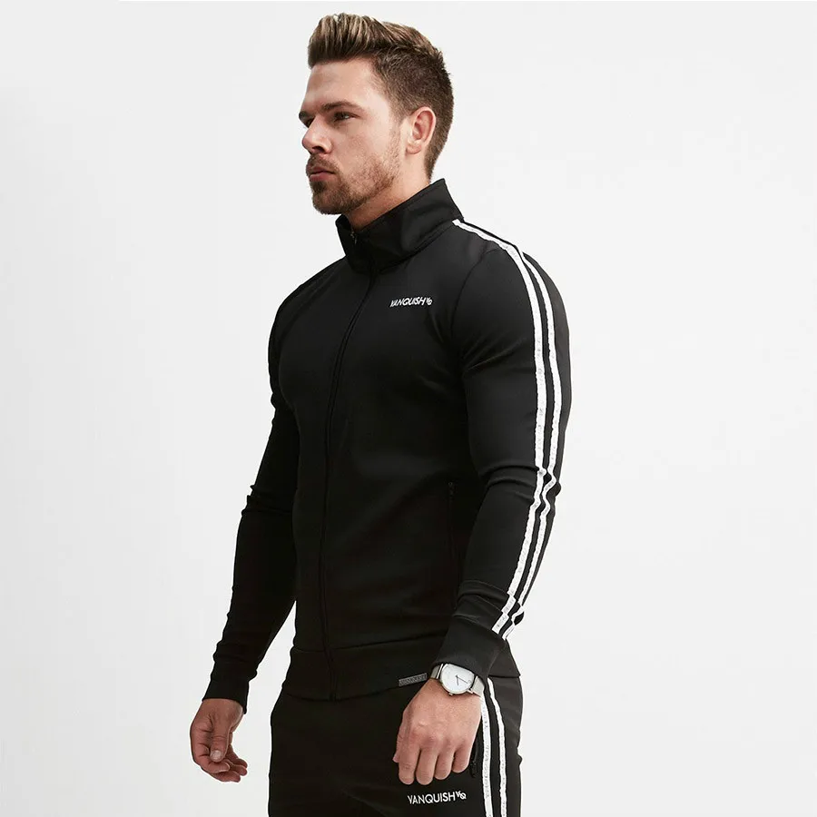 Brand Running Jacket Men Sports Fitness Long Sleeves Hooded Sweatshirts Striped Zipper Hoodies Men Gym Training Run Coat Jackets
Brand Running Jacket Men Sports Fitness Long Sleeves Hooded Sweatshirts Striped Zipper Hoodies Men Gym Training Run Coat Jackets