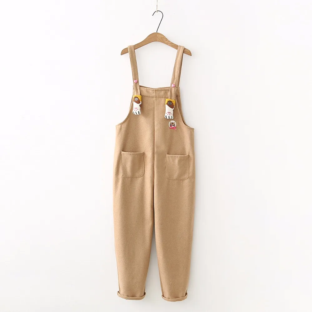 Rompers Women Long Overalls jumpsuits for women 2017 Cat Embroidery Sleeveless Loose Woolen Jumpsuits Solid Casual Full Rompers
Rompers Women Long Overalls jumpsuits for women 2017 Cat Embroidery Sleeveless Loose Woolen Jumpsuits Solid Casual Full Rompers