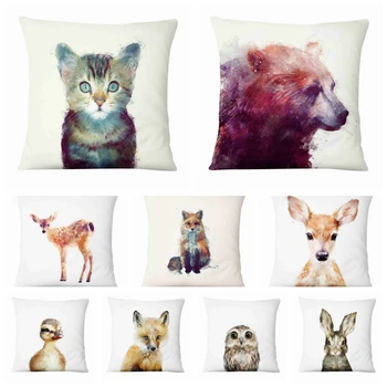 Super Soft Velvet Printed Cushion Creative Watercolor Animal Home Pillow Decoration Home Decor Sofa Throw Pillow 45*45cm
Super Soft Velvet Printed Cushion Creative Watercolor Animal Home Pillow Decoration Home Decor Sofa Throw Pillow 45*45cm
