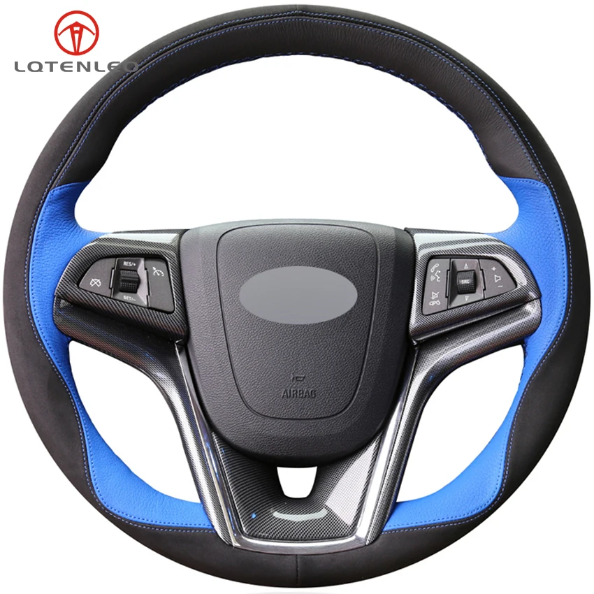 LQTENLEO Black Suede Black Blue Leather Steering Wheel Cover For Chevrolet Malibu 2011-2018 Volt Camaro 2011-2015 Aveo 2016-2018
LQTENLEO Black Suede Black Blue Leather Steering Wheel Cover For Chevrolet Malibu 2011-2018 Volt Camaro 2011-2015 Aveo 2016-2018