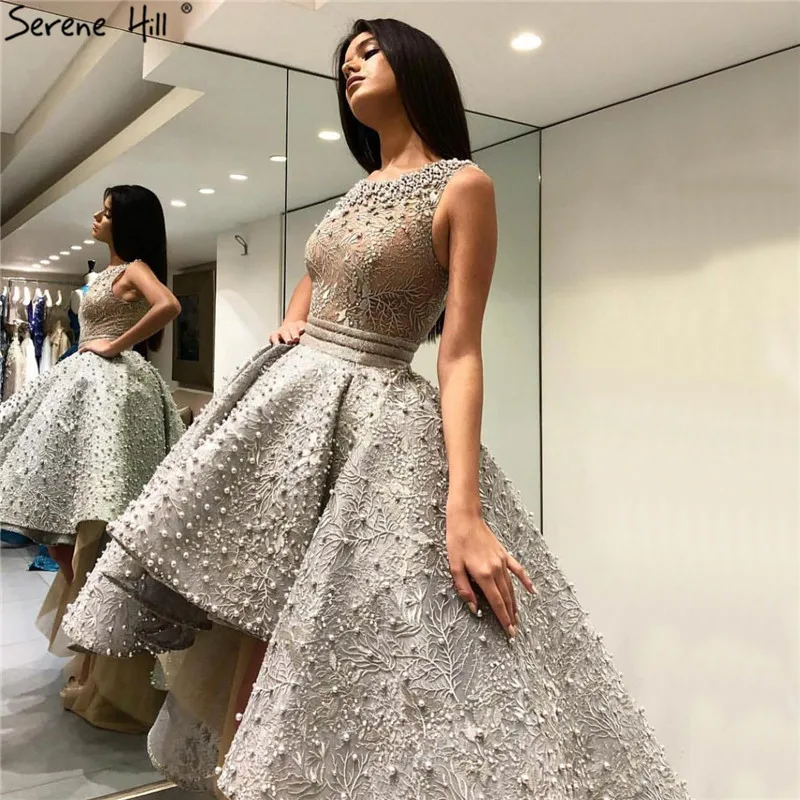 Grey Sexy Fashion Asymmetrical Tulle Evening Dresses 2019 Embroidery Pearls Sleeveless Formal Evening Gowns Serene Hill
Grey Sexy Fashion Asymmetrical Tulle Evening Dresses 2019 Embroidery Pearls Sleeveless Formal Evening Gowns Serene Hill