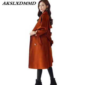 2019 New Winter Women Woolen Coat Warm Thick Loose Large Size Long Coat Fashion Simple Solid Thin Long Sleeve Wool Jacket CW201
2019 New Winter Women Woolen Coat Warm Thick Loose Large Size Long Coat Fashion Simple Solid Thin Long Sleeve Wool Jacket CW201