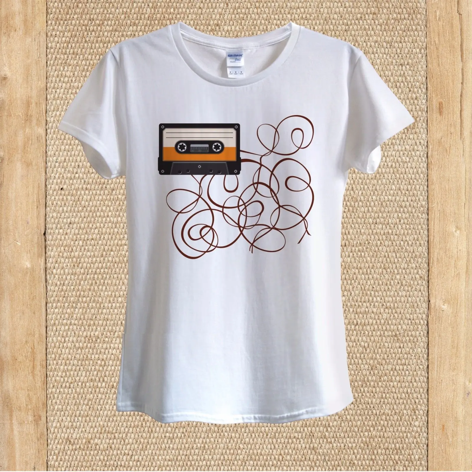 Old Audio Cassette with tangled tape T-shirt 100% cotton unisex women Top Tee 100% Cotton Humor Men Crewneck Tee Shirts
Old Audio Cassette with tangled tape T-shirt 100% cotton unisex women Top Tee 100% Cotton Humor Men Crewneck Tee Shirts