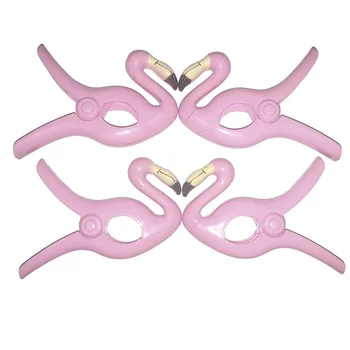 4pcs Flamingo Shaped Bed Sheet Clips Hanging Beach Towel Clip Plastic Clothespin Strong Windproof Quilt Clothes Pegs Knijpers
4pcs Flamingo Shaped Bed Sheet Clips Hanging Beach Towel Clip Plastic Clothespin Strong Windproof Quilt Clothes Pegs Knijpers