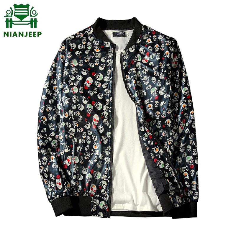 2019 Spring New Men's Bomber Zipper print Jacket Male Casual Streetwear Hip Hop Slim Fit Pilot Coat Men Clothing smooth jacket
2019 Spring New Men's Bomber Zipper print Jacket Male Casual Streetwear Hip Hop Slim Fit Pilot Coat Men Clothing smooth jacket