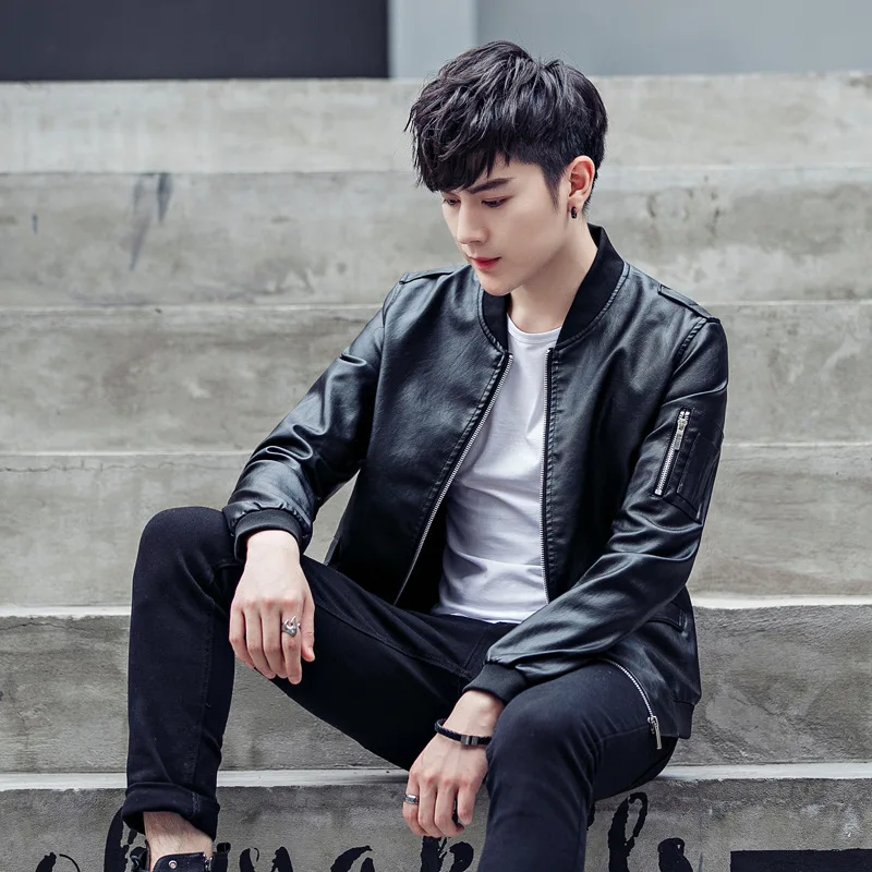 New Spring Men's Leather Jackets Stand Collar Motorcycle Pu Casual Slim Fit Coat Outwear Drop Shipping
New Spring Men's Leather Jackets Stand Collar Motorcycle Pu Casual Slim Fit Coat Outwear Drop Shipping
